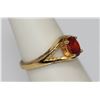 Image 2 : 14K GOLD PLATED CZ RED RING