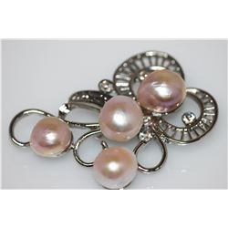 EXCLUSIVE LAVENDER PEARL CZ BROOCH AUTHENTIC PHILIPPINE