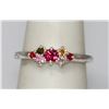 Image 1 : 1.00 CTW SEMIPRECIOUS RING .925 STERLING SILVER