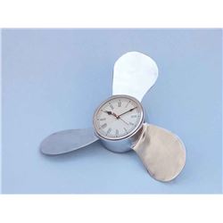 18" NAUTICAL CHROME PROPELLER CLOCK