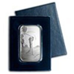 1 oz Silver Bar - Female Golfer (w/Gift Box & Capsule)