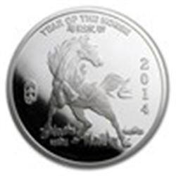 1 oz Silver Round (2014 Year of the Horse)