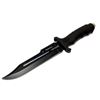 Image 1 : 10.5" ALL BLACK HUNTING KNIFE W/SHEATH