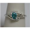 Image 1 : BLUE CZ .925 STERLING SILVER RING