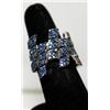 Image 2 : SAPPHIRE 2.88 CTW RING .925 STERLING SILVER
