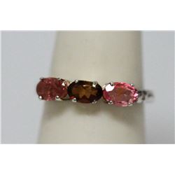 0.59 CTW SEMIPRECIOUS RING .925 STERLING SILVER