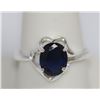 Image 2 : SAPPHIRE CZ .925 STERLING SILVER