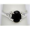 Image 2 : BLACK CZ .925 STERLING SILVER RING