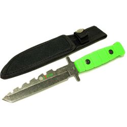 9" ZOMBIE KILLER STAINLESS STEEL BLADE HUNTING KNIFE W/