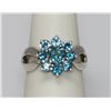 Image 1 : 6.17 CTW BLUE TOPAZ RING .925 STERLING SILVER