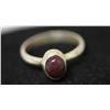 Image 2 : .925 STERLING SILVER 1.11 CTW RUBY RING