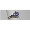 Image 1 : 0.65CTW TANZANITE RING .925 STERLING SILVER