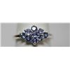 Image 2 : 0.65CTW TANZANITE RING .925 STERLING SILVER