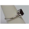 Image 2 : NATURAL 2.10 CTW GARNET RING .925 STERLING SILVER