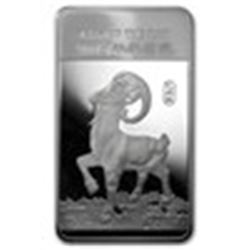 10 oz Silver Bar (2015 Year of the Ram)