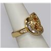 Image 2 : 14K GOLD PLATED CZ 3 LEAF CLOVER RING