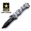 Image 1 : OFFICIALLY LICENSED U.S. ARMY SPRING ASSISTED KNIFE