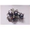 Image 1 : HEARTY BLACK KISHI PEARL CZ BROOCH AUTHENTIC PHILIPPINE