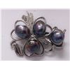 Image 2 : HEARTY BLACK KISHI PEARL CZ BROOCH AUTHENTIC PHILIPPINE