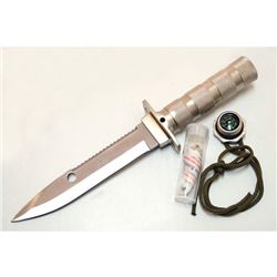 10.5" HEAVY DUTY STAINLESS STEEL BLADE SURVIVAL KNIFE C