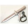 Image 1 : 10.5" HEAVY DUTY STAINLESS STEEL BLADE SURVIVAL KNIFE C
