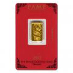 PAMP Suisse 5 Gram Gold Bar 2012 - Dragon Design