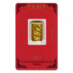 PAMP Suisse 5 Gram Gold Bar 2012 - Dragon Design