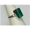 Image 1 : .925 STERLING SILVER EMERALD RING 12.04 CTW