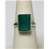 Image 2 : .925 STERLING SILVER EMERALD RING 12.04 CTW