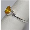 Image 2 : YELLOW CZ .925 STERLING SILVER RING