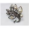 Image 2 : LEAF WHITE PEARL CZ BROOCH AUTHENTIC PHILIPPINE PEARL M