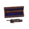 Image 1 : ANTIQUR STYLE 6" NAUTICAL COPPER WHISTLE W/ROSEWOOD BOX