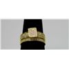 Image 2 : 14K GOLD POLISHED ON .925 STERLING SILVER CZ ENGAGEMENT