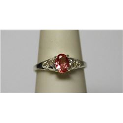 .925 STERLING SILVER W/ PINK  CZ