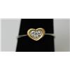 Image 2 : .925 STERLING SILVER HEART RING W/ CLEAR CZ