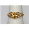 Image 2 : 14K GOLD PLATED CZ YELLOW RING