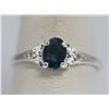 Image 1 : BLUE CZ .925 STERLING SILVER RING