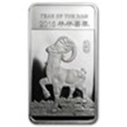 1/2 oz Silver Bar (2015 Year of the Ram)