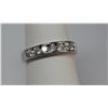 Image 1 : BEAUTIFUL .925 STERLING SILVER BAND RING W/ CZ EMBEDDED