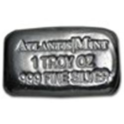 1 oz Silver Bar - Atlantis Mint