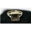 Image 2 : SMOKEY TOPAZ .925 STERLING SILVER RING 6.03 CTW
