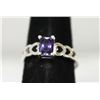 Image 2 : BEAUTIFUL HEART RING W/ PURPLE CENTER