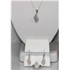 Image 1 : 1.68 CTW MICRO PAVE CZ EARRING, RING,PENDANT SET .925 S