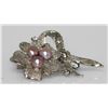 Image 2 : ELEGANT LAVENDER PEARL CZ BROOCH AUTHENTIC PHILIPPINE P