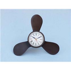 ANTIQUE STYLE NAUTICAL 12" COPPER SHIPS PROPELLER CLOCK