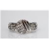 Image 2 : .925 STERLING SILVER MODERN RING W/ CLEAR CZ