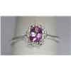 Image 1 : LIGHT PURPLE CZ .925 STERLING SILVER RING