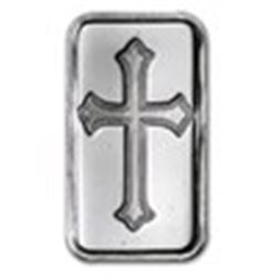 1 gram Silver Bar - Cross