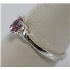 Image 2 : LIGHT PURPLE CZ .925 STERLING SILVER RING