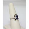 Image 2 : 1.99 CTW Modern Style Tanzanite Rectangle Ring .925 Ste